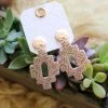 The Lace Cactus Sandy Brown Aztec Post Earrings Jewelry