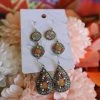 The Lace Cactus Silver Boho Tribe Earrings