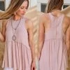 POL Sweetie Simple Pink Babydoll Tank