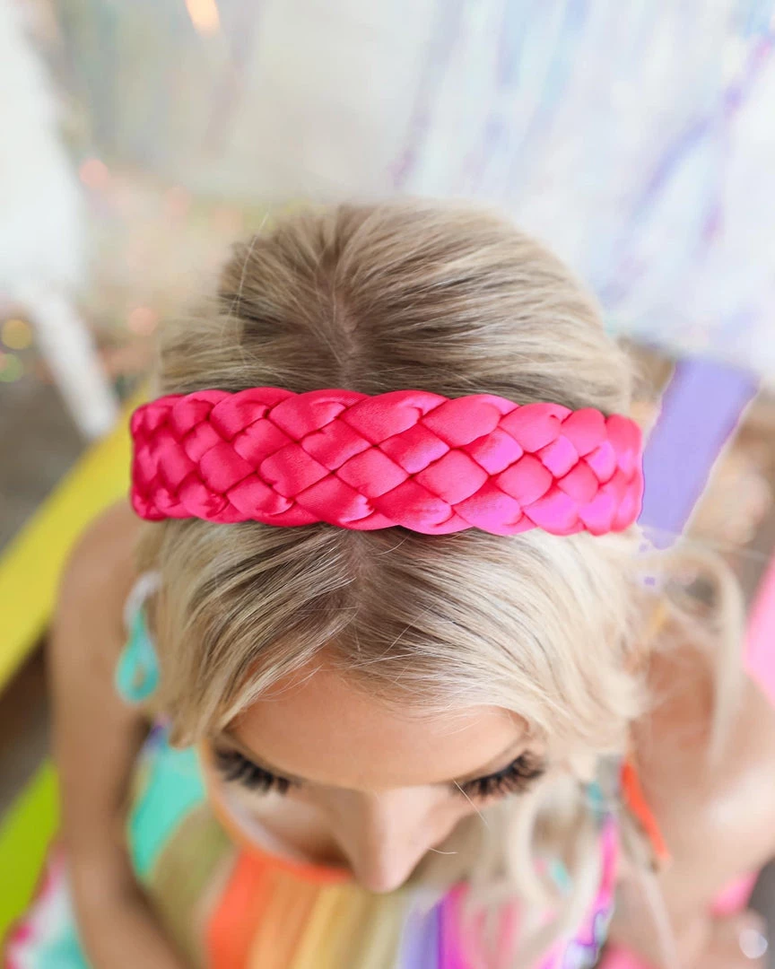 Dilworth Road Brandee Pink Braided Headband