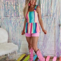 Bibi The Sallie Striped Tank Top