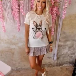 Canvas Apparel Bubble Blowing Bunny Tee