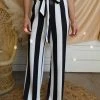 Cien Stella Striped Pants Apparel