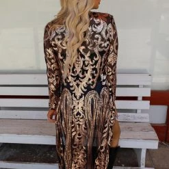 Beston New The Stockyards Sequin Duster