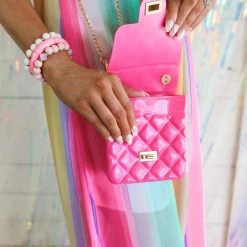 Blush Kiss Fuchsia Barbie Clutch New