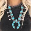 Tipi Tallie Turquoise Squash Necklace New