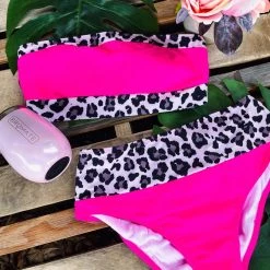 Shlying Clothing Co. Fuchsia Leopard 2-Piece Swimsuit Apparel