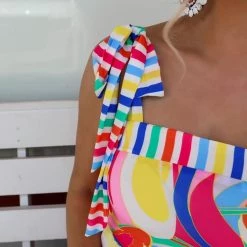 Flying Tomato New The Megan Multi Print Maxi