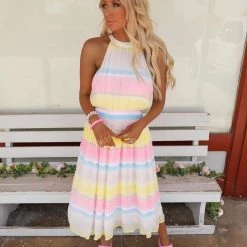 Bibi Sweet Lemonade Ombre Dress