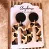Clay House Colours Leana Leopard Arch Clay Earrings Leopard Everything
