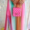 Blush Kiss Fuchsia Barbie Clutch New