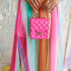 Blush Kiss Fuchsia Barbie Clutch New