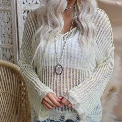 Mazik Apparel Latte + Yellow Crochet + Puff Sleeve Babydoll Blouse