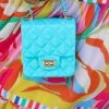 Blush Kiss Valerie Turquoise Clutch New