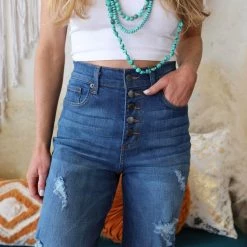 GJG Denim Apparel Marii Medium Wash High Rise Flare Jeans