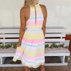 Bibi Sweet Lemonade Ombre Dress