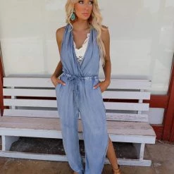 Mazik The Debbie Denim Jumpsuit New