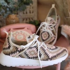 Very G Footwear Cerrito Light Pink Aztec Tennies