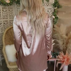 C+D+M Riley Rose Gold Sequin Tunic Apparel